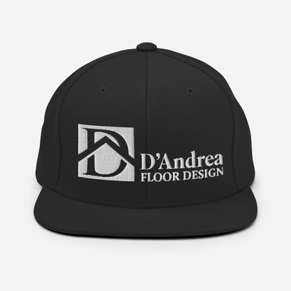 D'Andrea Floor Design White Lettering Snapback Hat