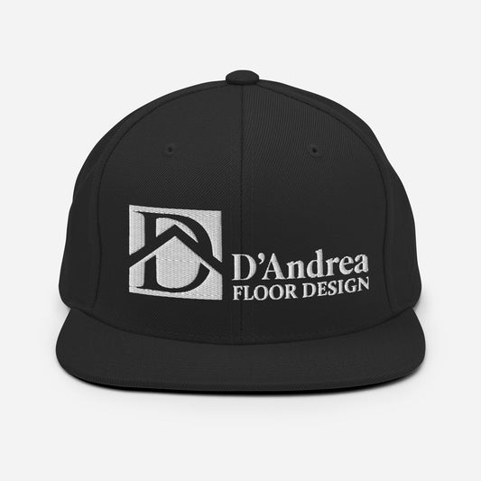 D'Andrea Floor Design White Lettering Snapback Hat