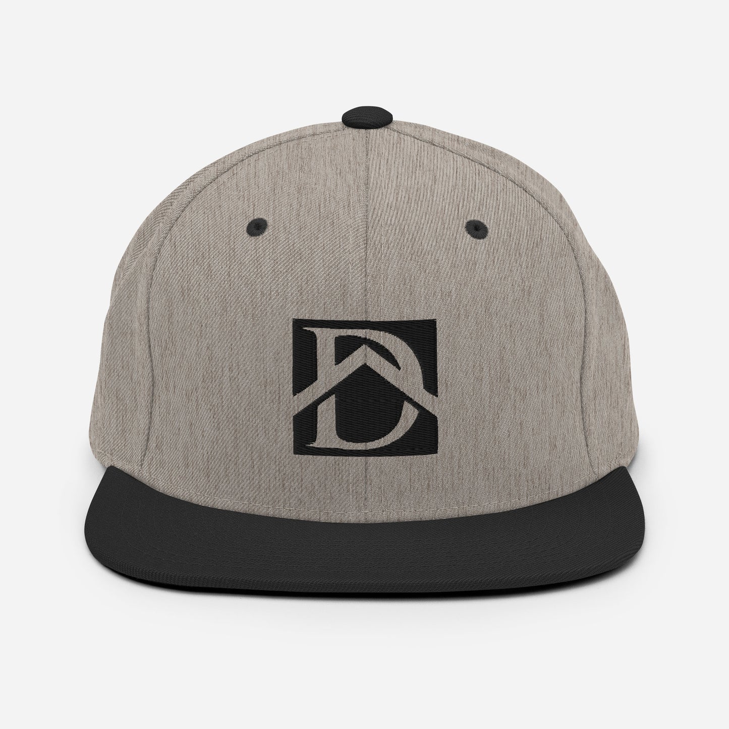 D'Andrea Floor Design Black  Lettering Snapback Hat