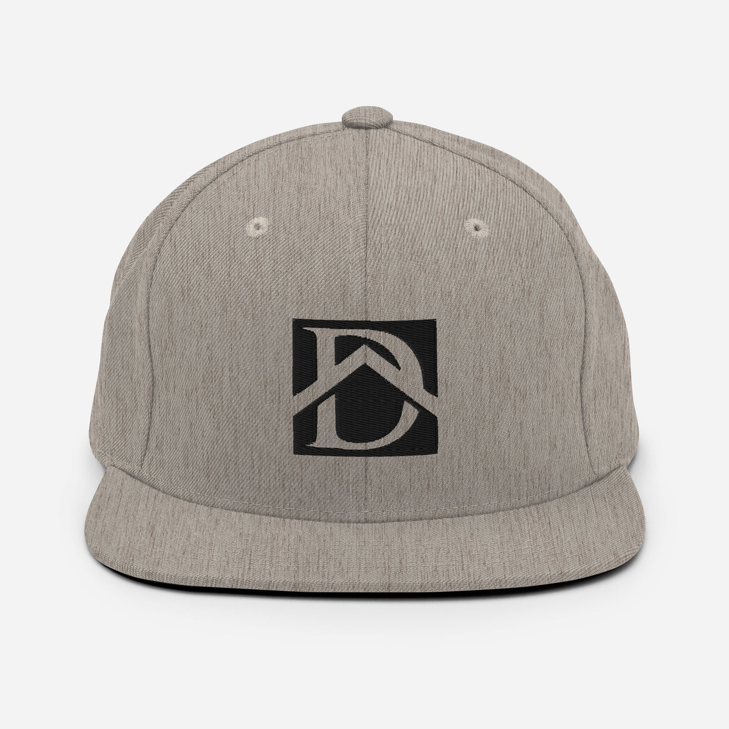 D'Andrea Floor Design Black  Lettering Snapback Hat