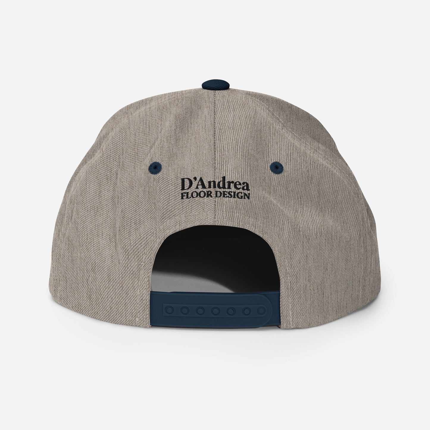 D'Andrea Floor Design Black  Lettering Snapback Hat