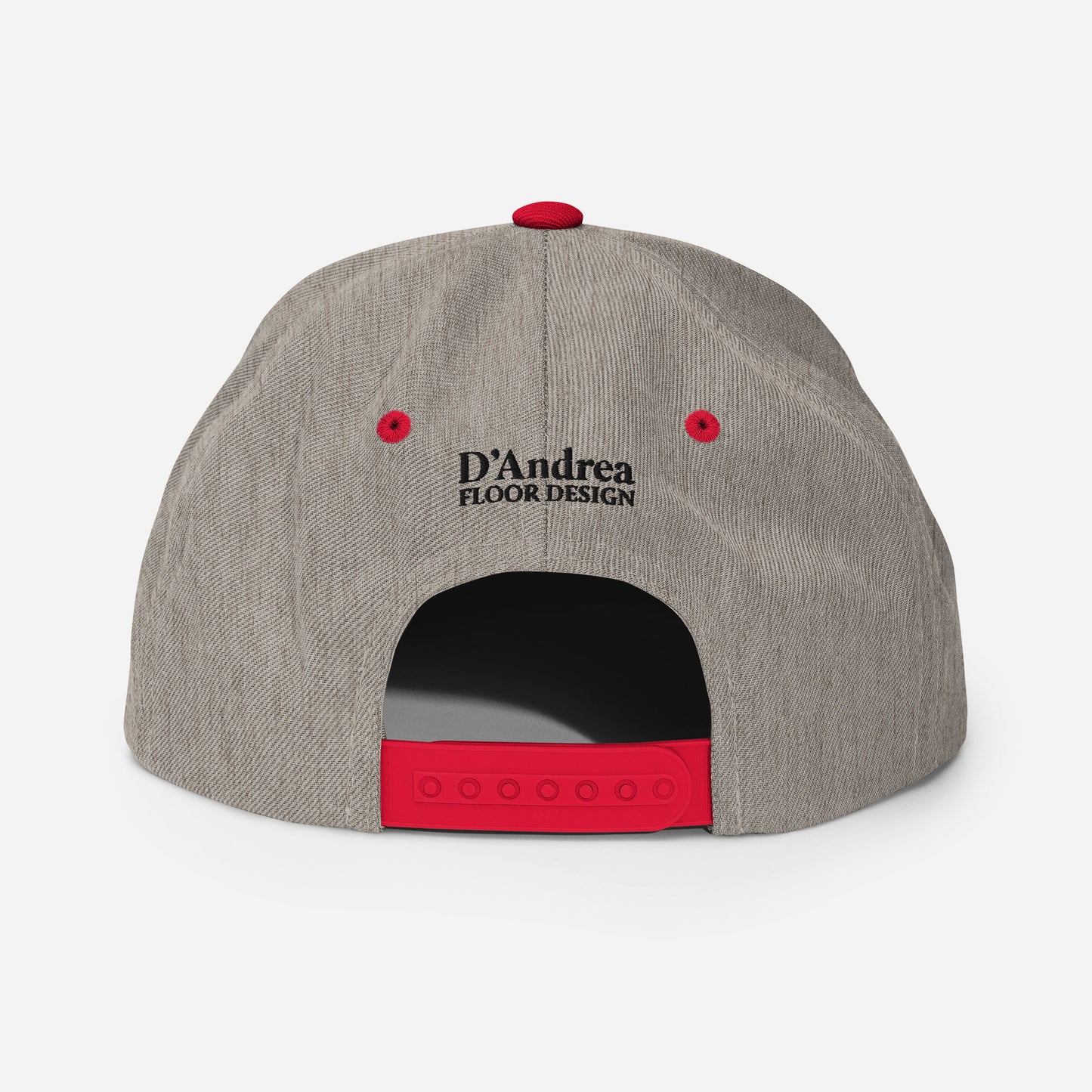 D'Andrea Floor Design Black  Lettering Snapback Hat