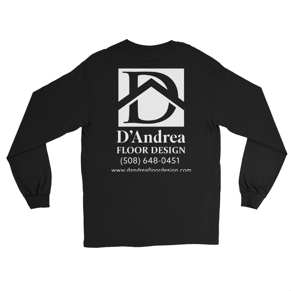 D'Andrea Floor Design White Lettering Long Sleeve Shirt