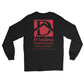 D'Andrea Floor Design Red Lettering Long Sleeve Shirt