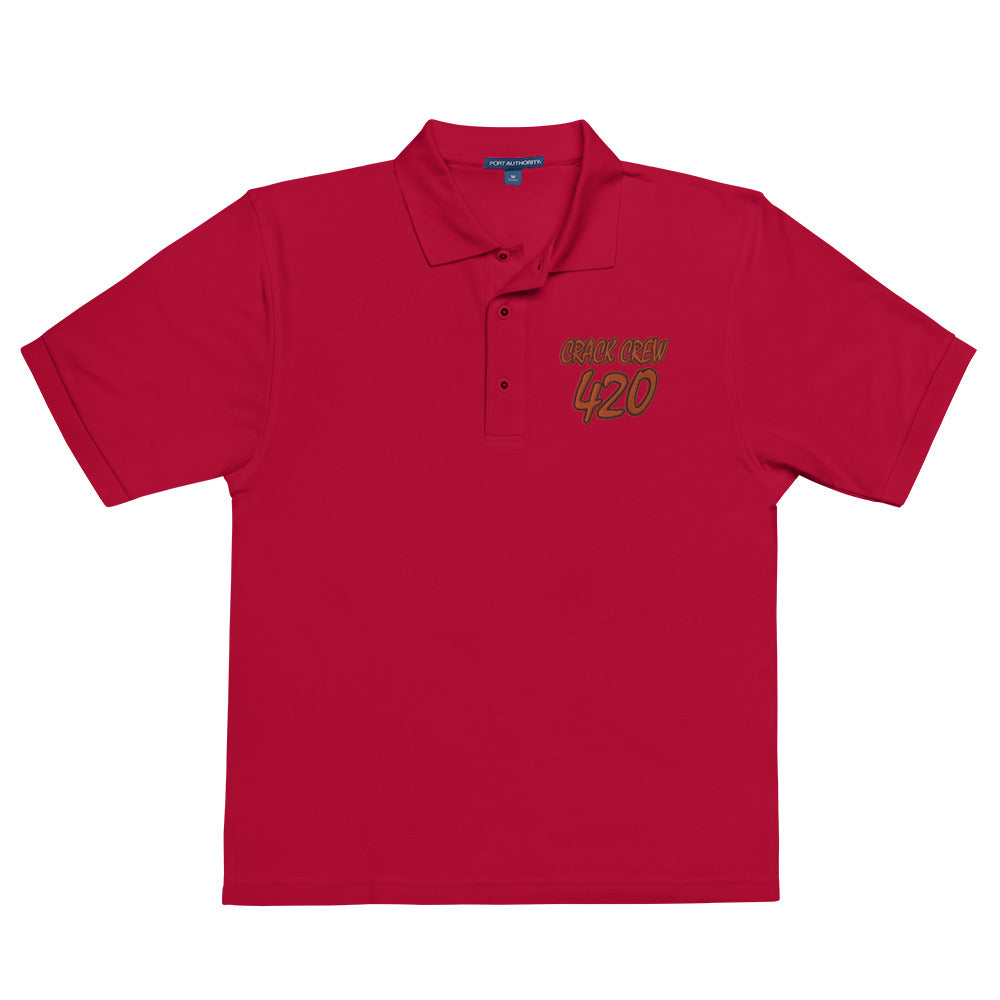 Team 420 Embroidered Crack Crew Polo