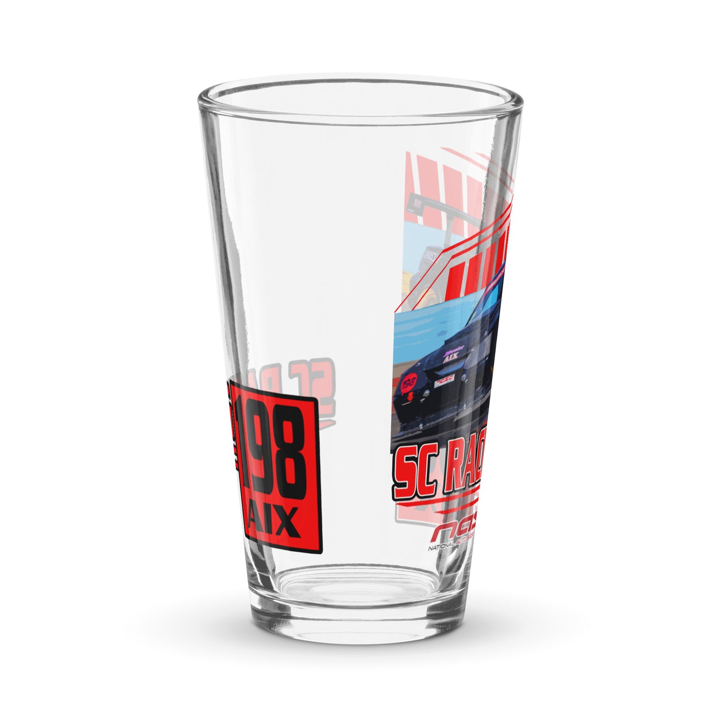 SC Racing Pint Glass