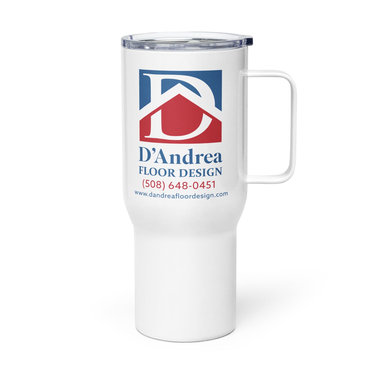 D'Andrea Floor Design Travel mug with a handle