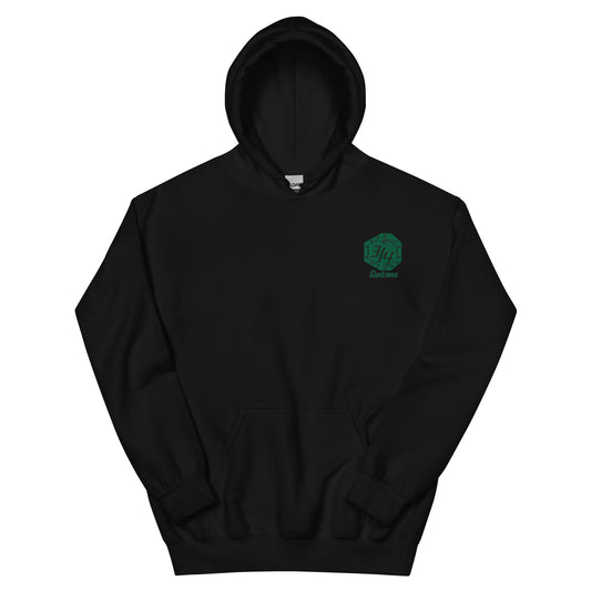 3/4 Customs Green Embroidered Hoodie