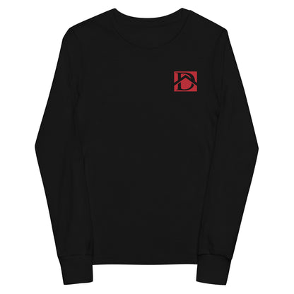 D'Andrea Floor Design Red Lettering Youth long sleeve tee