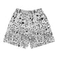 Graphic Graffiti White Athletic Shorts