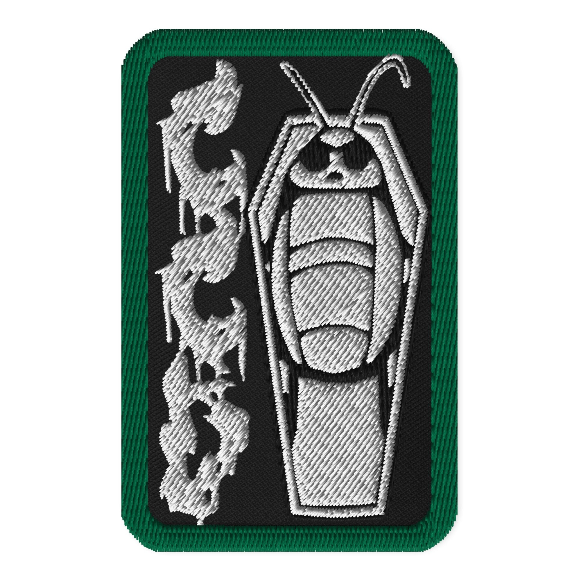 Custom Cockroach CCD Patch Green Border – CockroachCustomDesigns